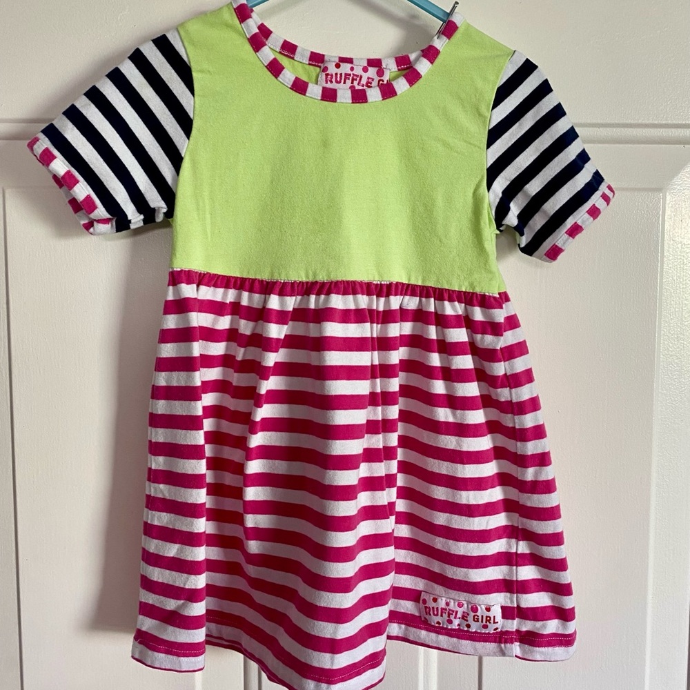 Ruffle Girl Boutique 2T Striped Dress